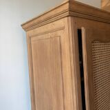 Cane-work oak bonnetière