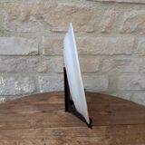 Vintage round serving dish with yellow flowers, Ironstone, 1970s, Italy.