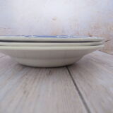 Set de 3 assiettes creuses vintage