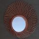 Asymmetrical rattan mirror 46cm