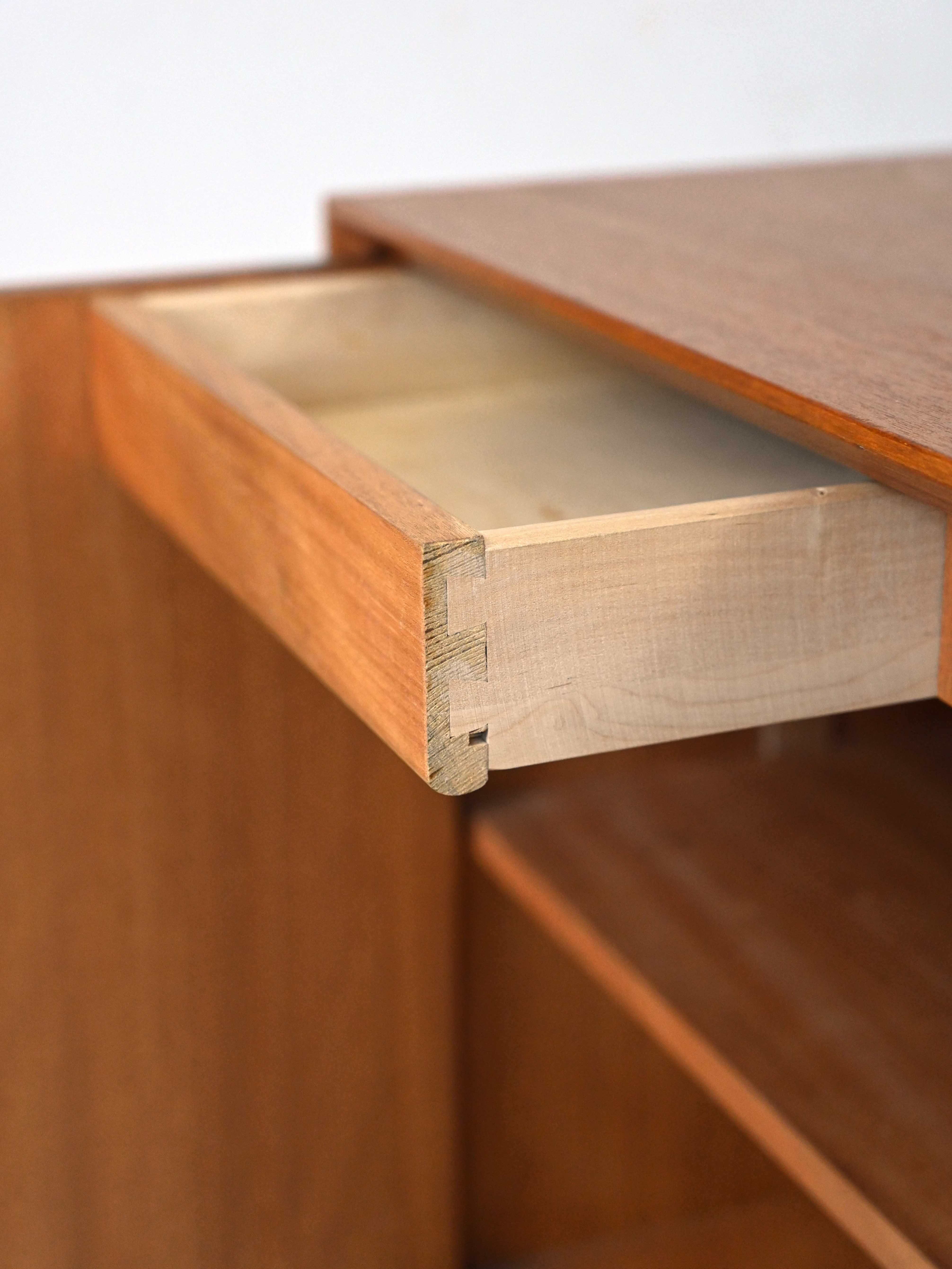 1960s teak cabinet with hinged doors