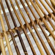 Pair of adult rattan armchairs