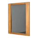 Mirror in elm by Maison Regain, France, circa 1970.
