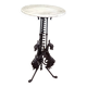 Table en fer forgé avec plateau en marbre