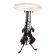 Table en fer forgé avec plateau en marbre