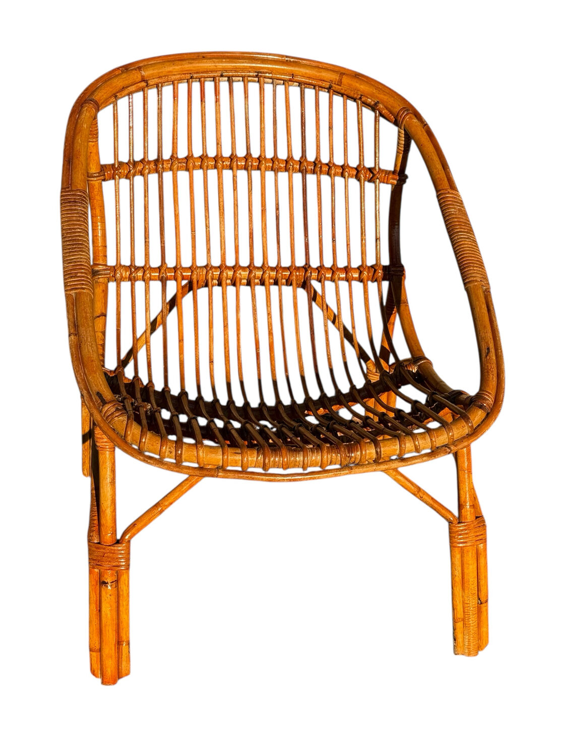 1960s Rattan Armchairs from France