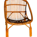 1960s Rattan Armchairs from France