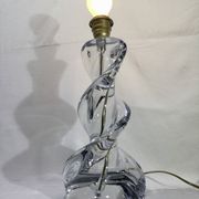 Pied de lampe en cristal de Sèvres
