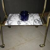 Serving table with wheels