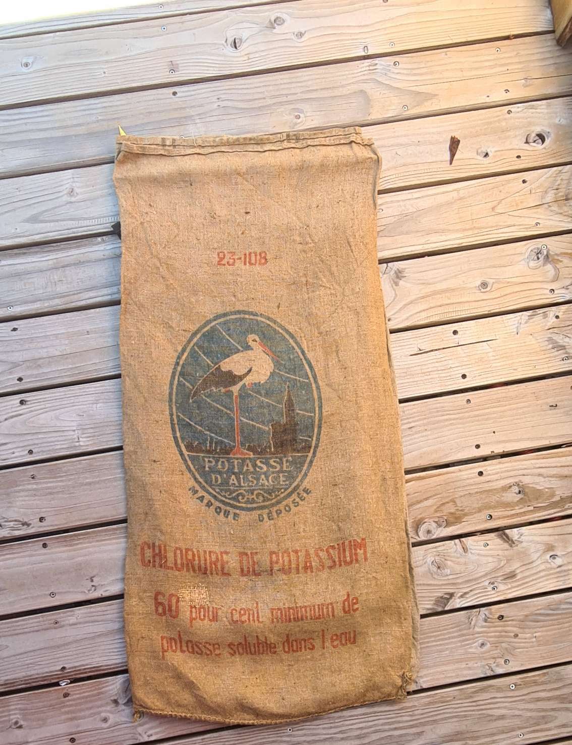 Very old burlap bags