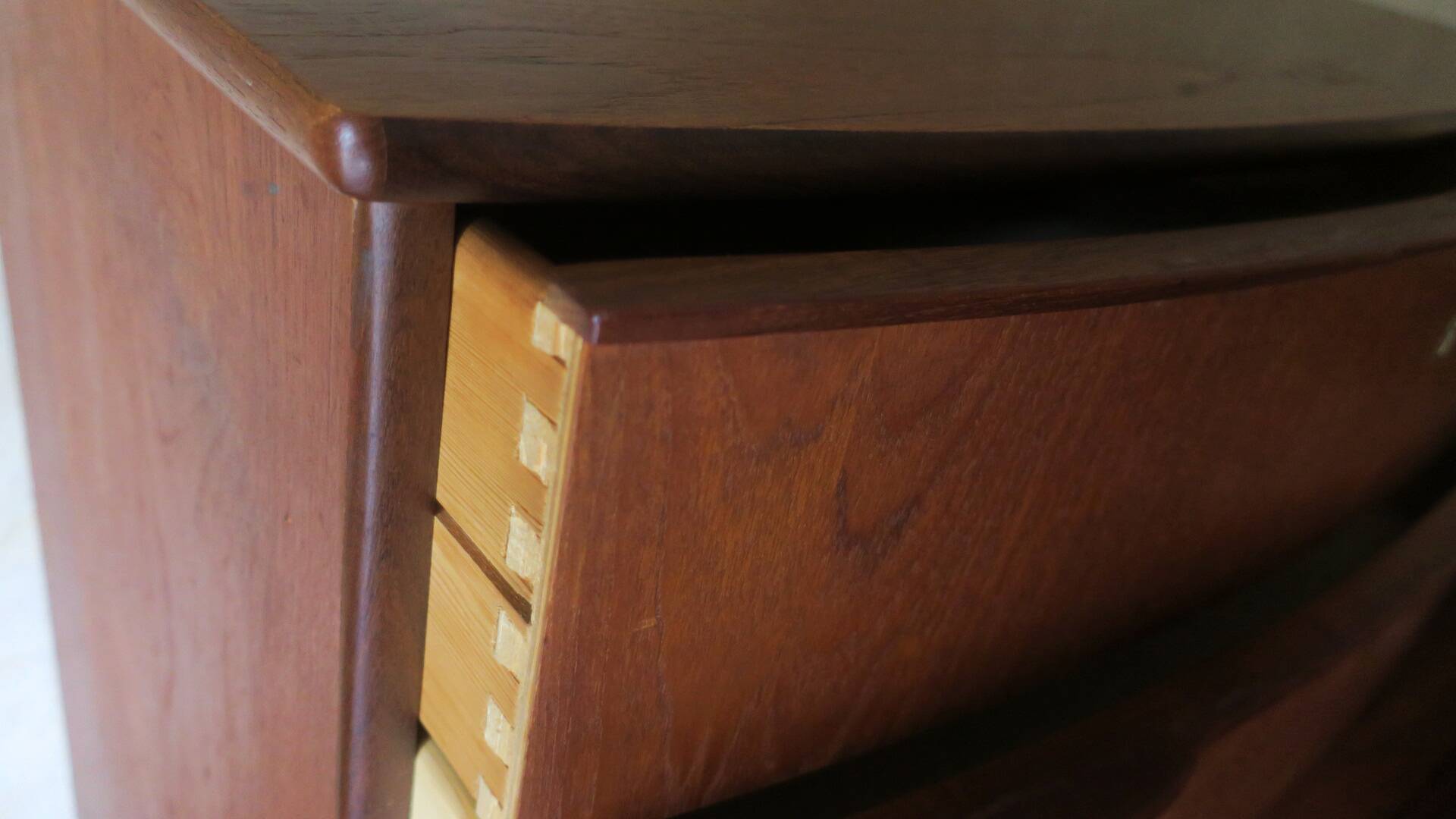 Danish teak chest of drawers signed by Holger Georg Jensen, 1960s
