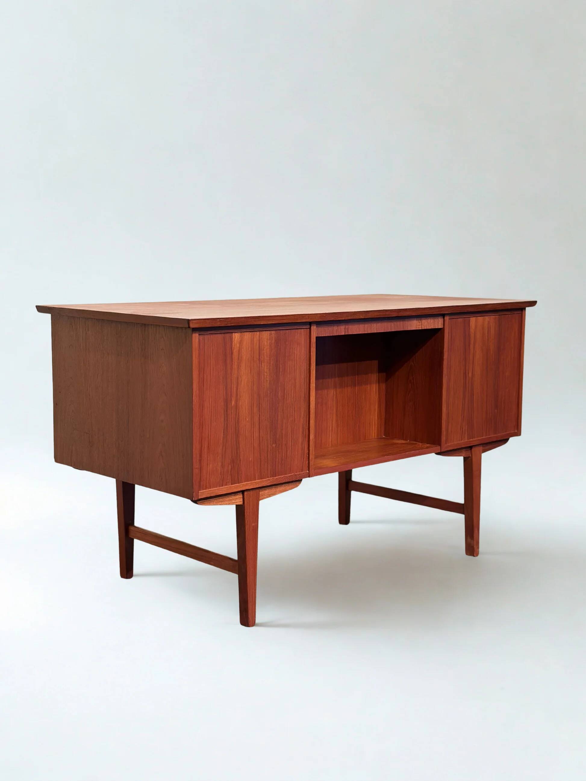Danish teak freestanding desk