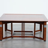 Beautiful and large square Art Deco coffee table