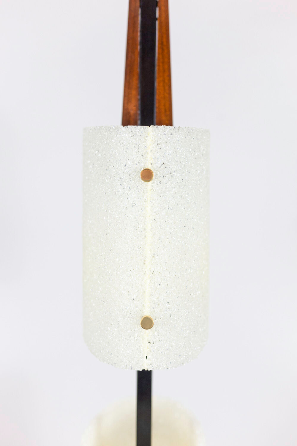 Granite resin and wood lamppost, 1950s