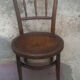 Chaise enfant ancienne en bois courbé