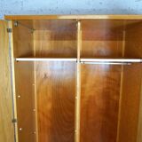1960s varnished wardrobe with mirror