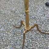 50s floor lamp in gilded brass