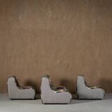 Italian modular sofa (1970) in Freedom Flight velvet – 3-piece