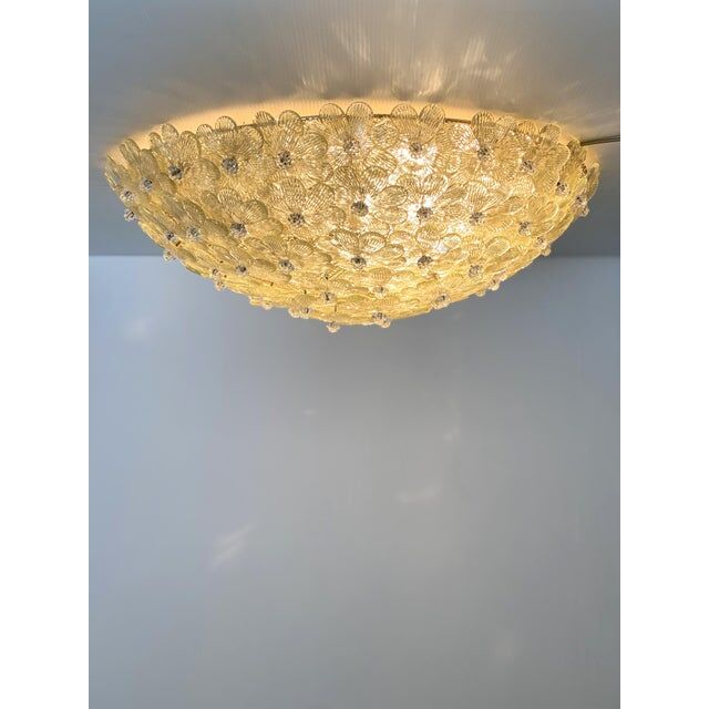 Early 21st century murano glass flush mount