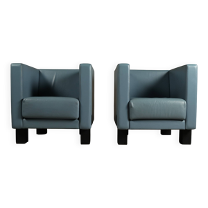 Paire fauteuils « Moji » Shigeru Uchida pour Poltrona Frau