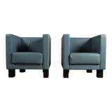 Paire de fauteuils « Moji » de Shigeru Uchida pour Poltrona Frau