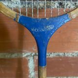 Paire de raquettes de badminton en bois, années 50