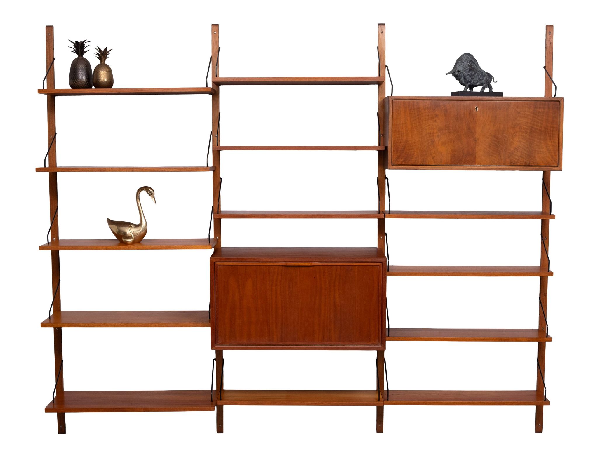Poul Cadovius hanging Royal Wall System 1950s Denmark