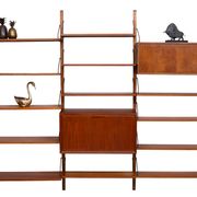 Poul Cadovius hanging Royal Wall System 1950s Denmark