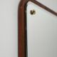 Swedish rectangular teak mirror "Sara" model