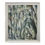 "Enigma" oil on board framed by Meryl watts