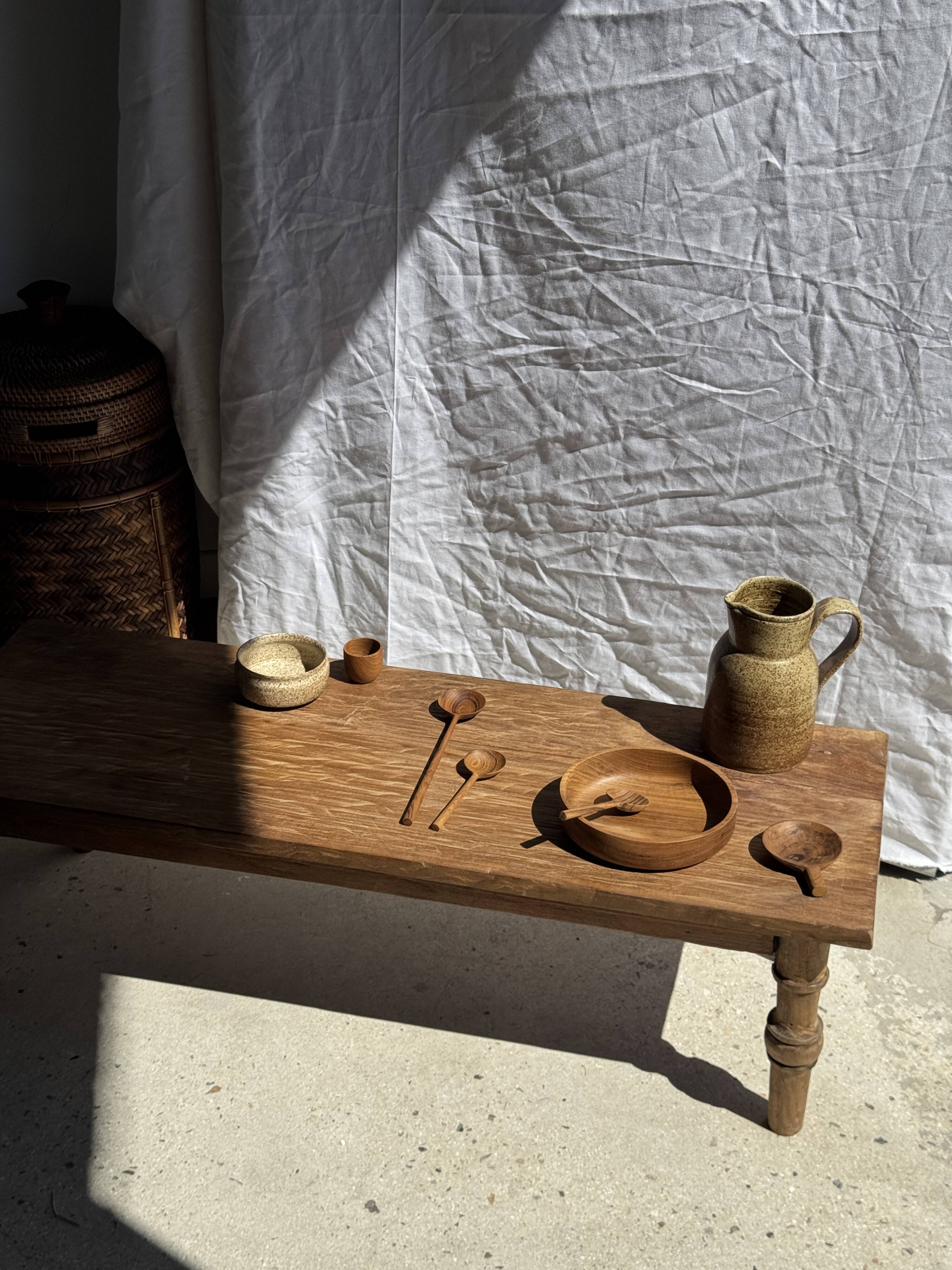 Mini cup, saucer or egg cup in teak H5 D5