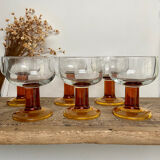 6 vintage luminarc france cups