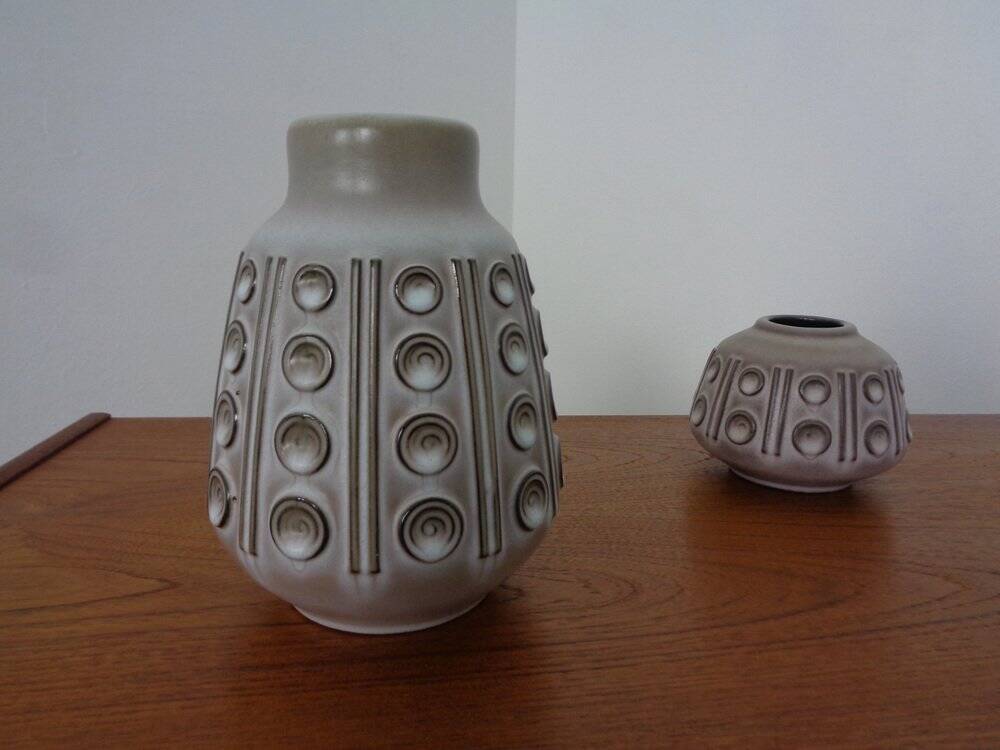 Steuler ceramic vases, 1960s, set of 2