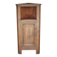Corner cabinet wood, vintage corner furniture, storage, sideboard