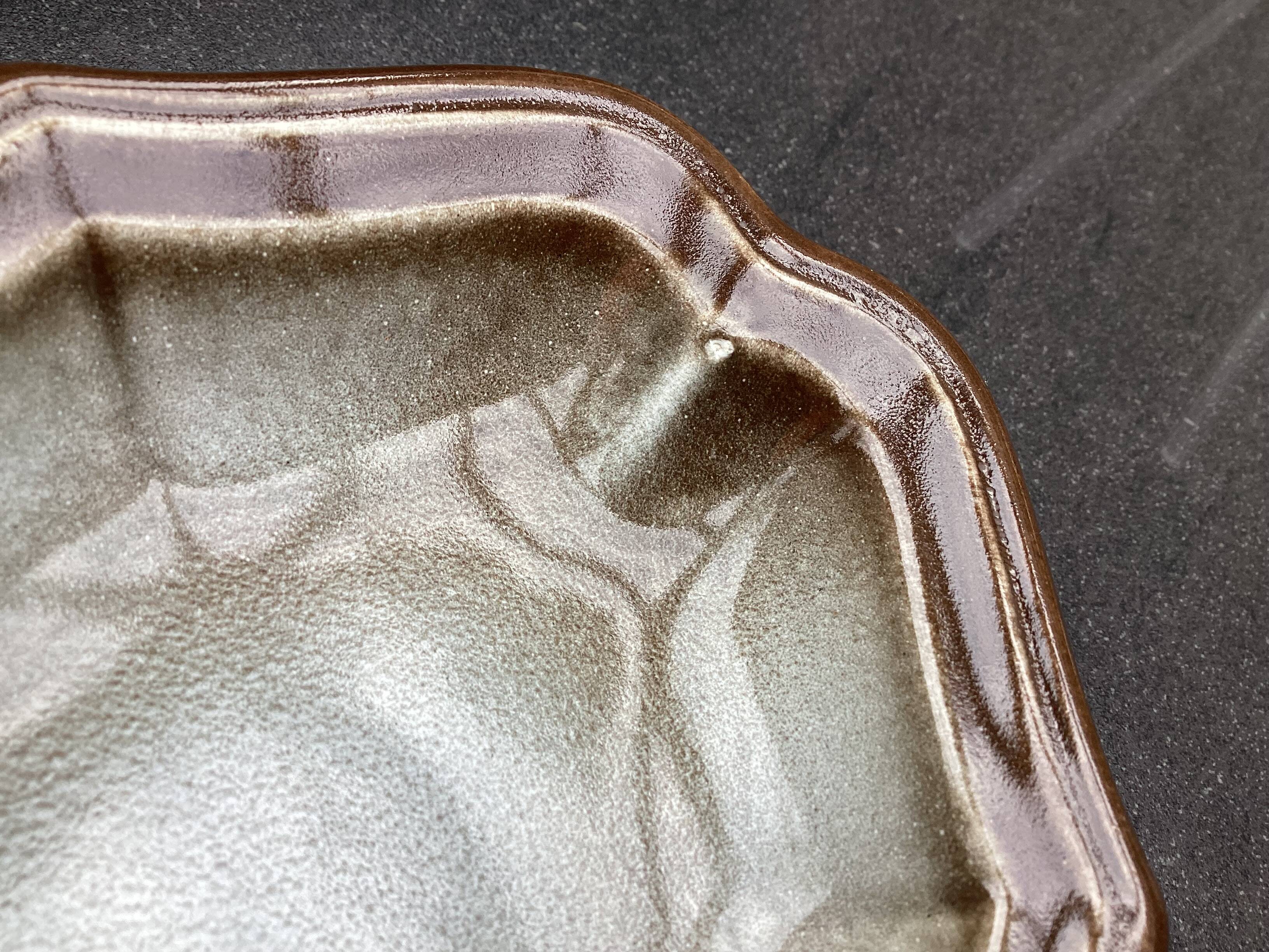 Salins earthenware fish dish