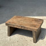 Small stool, side stool in old teak, footrest