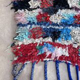 Colorful Boucherouite Moroccan rug - 77 x 173 cm