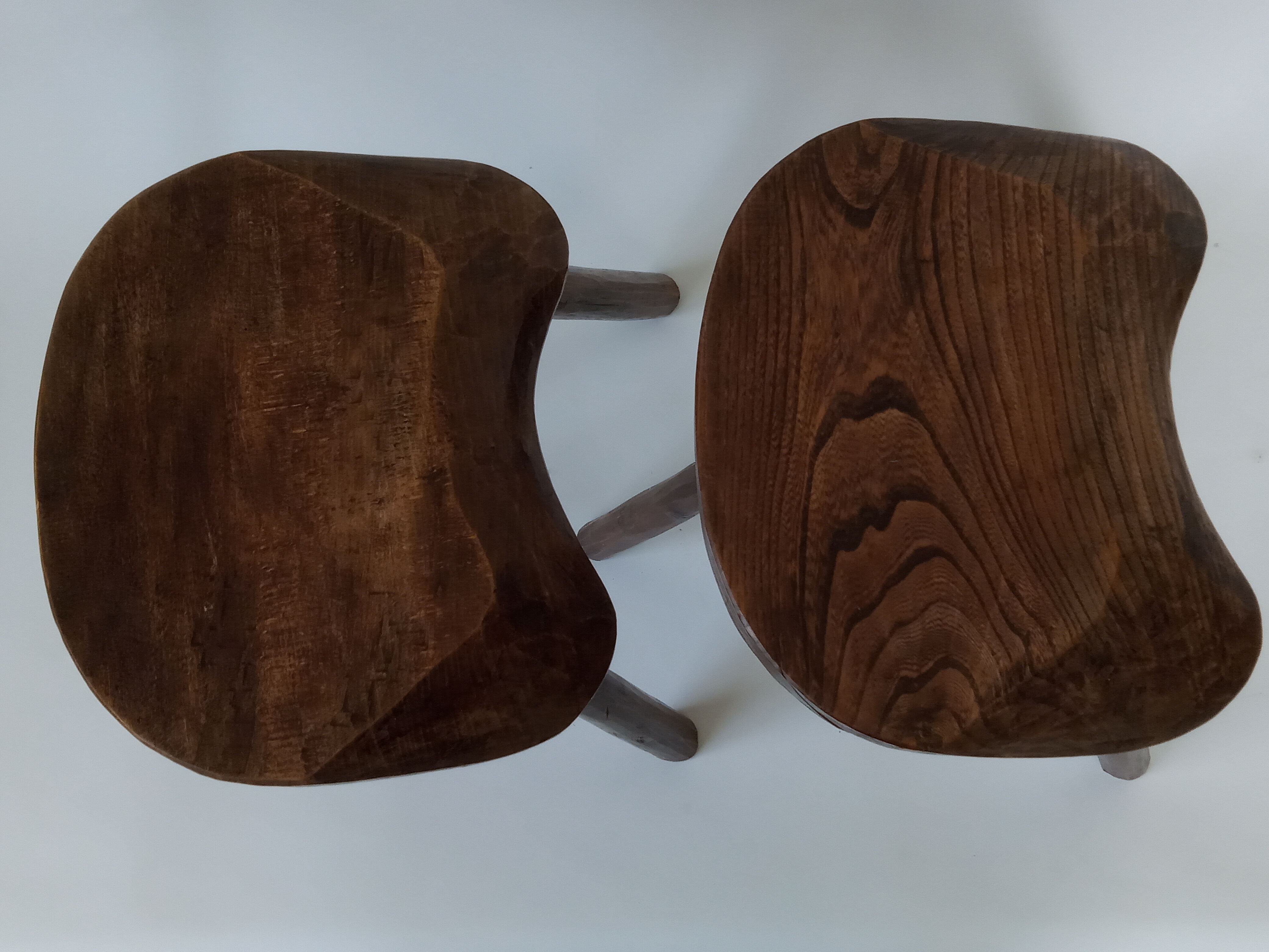 Pair of Brutalist Stools 1961