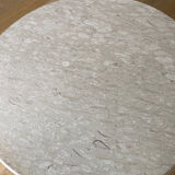 Travertine round table