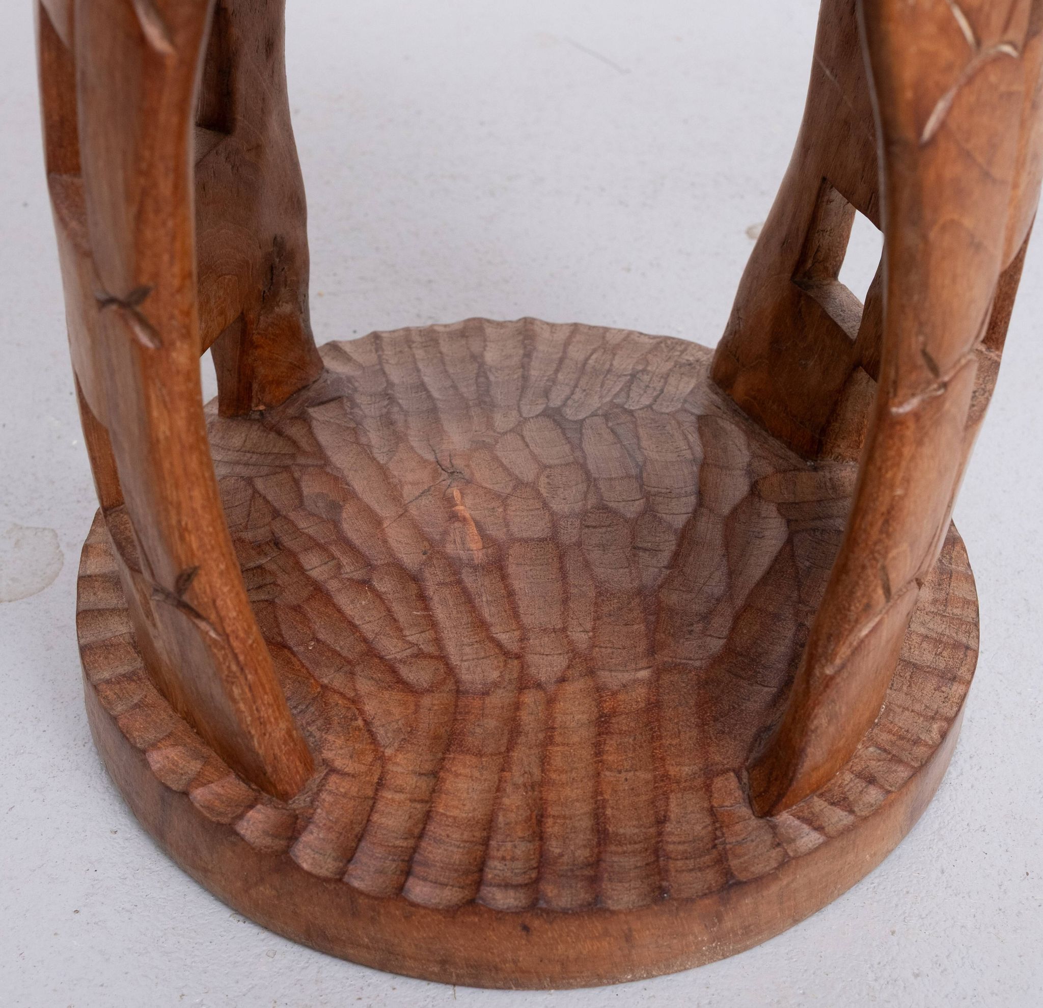African hand carved stool Cameroon 1950s