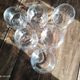 Set of 6 vintage culbuto glass whiskey glasses