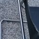 Fauteuil style MG5 tubes chromés assise et dossier cuir noir