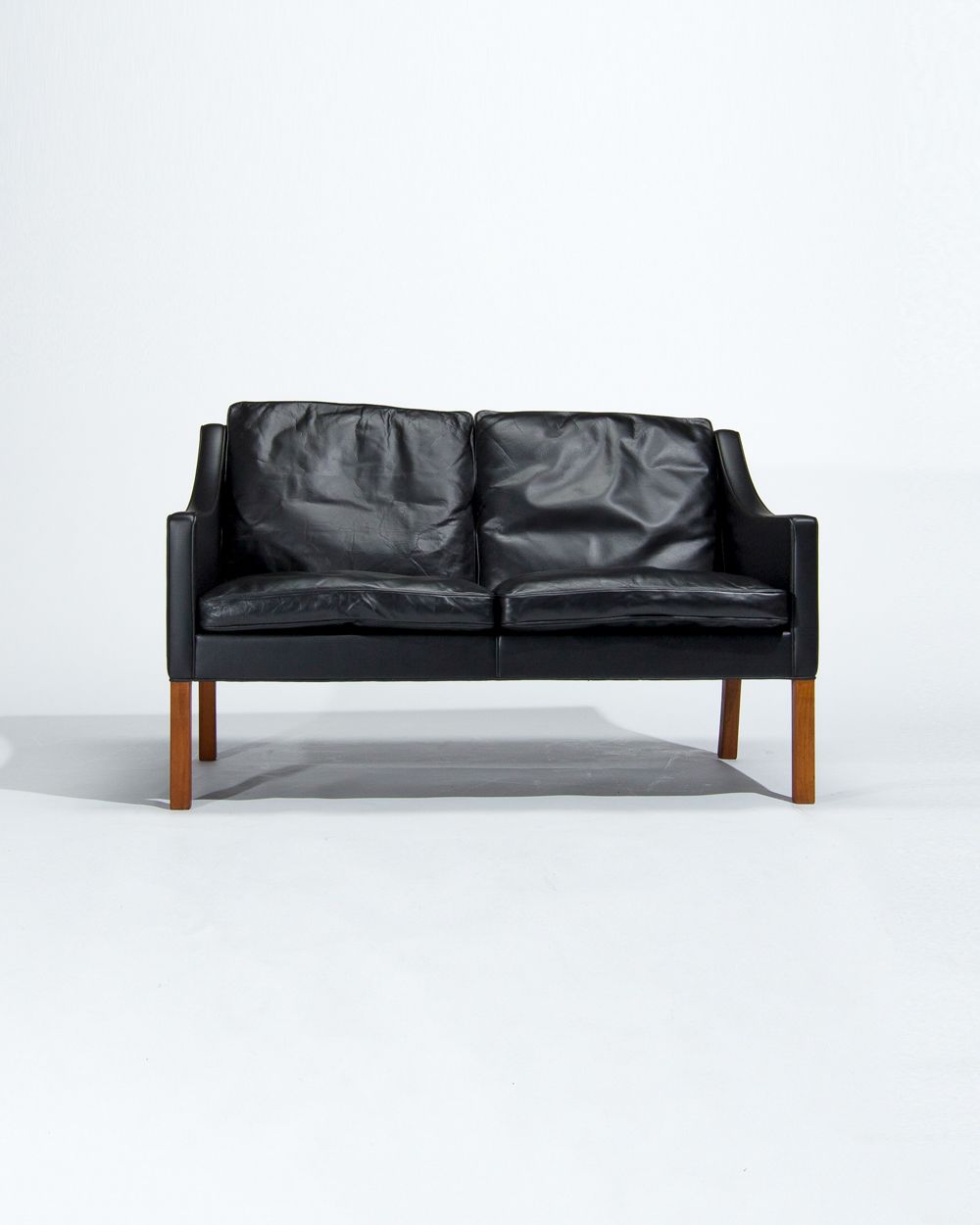 Mid Century Leather Sofa By Borge Mogensen 2208, Danish Design 1960’s