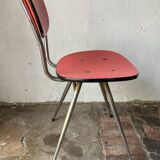 Red formica chairs
