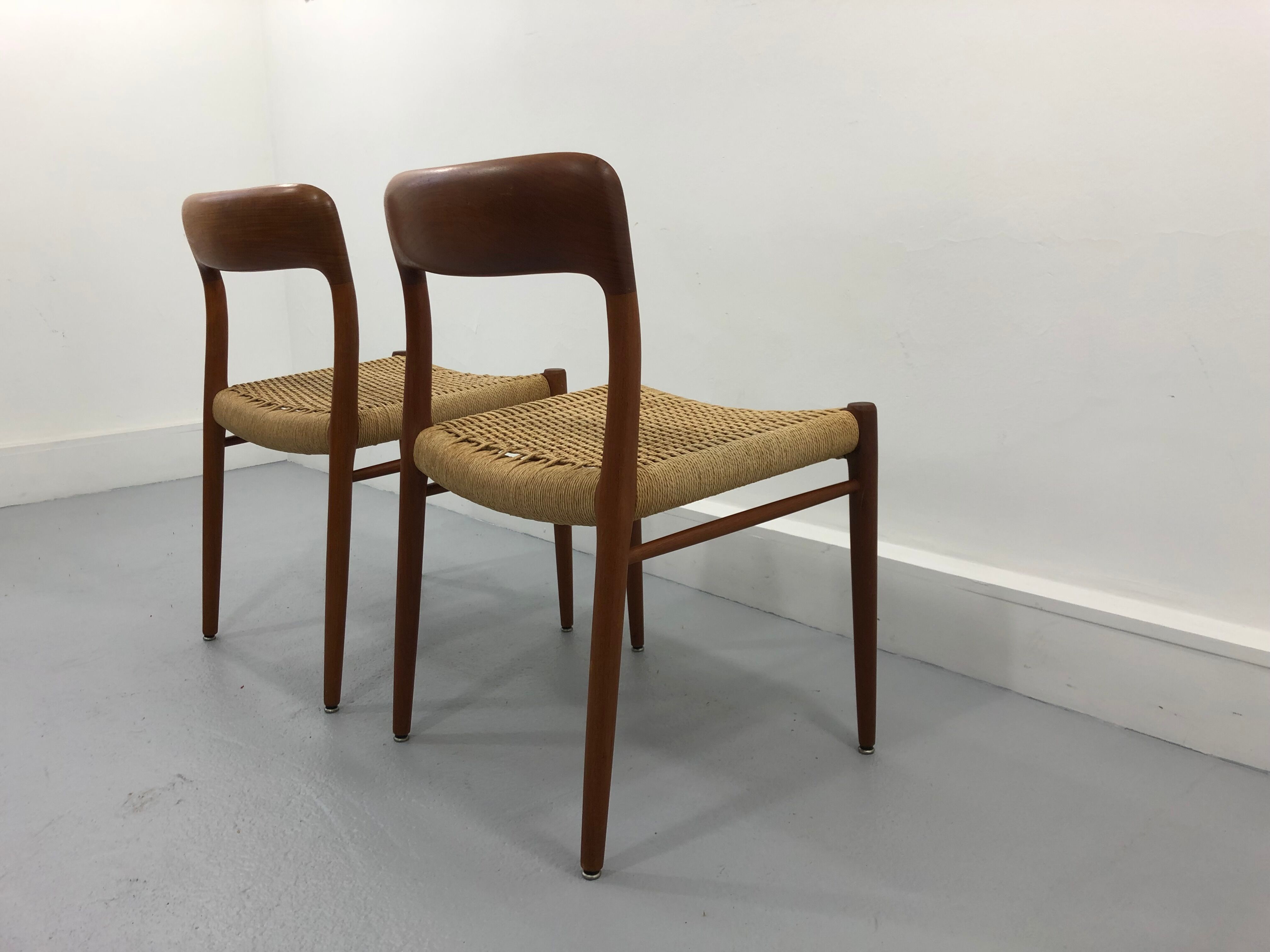 Danish Teak 56 chairs by Niels Otto Møller for J. L. Møllers