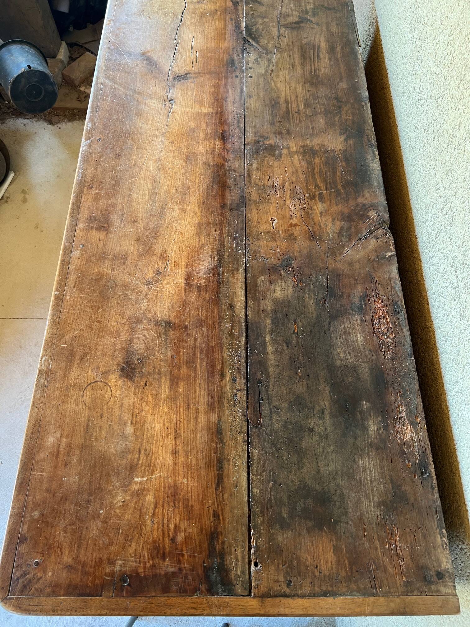 19th century Dauphinois sideboard in cherry wood, 2-part sideboard