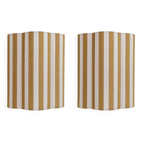 Paire appliques murales tissu