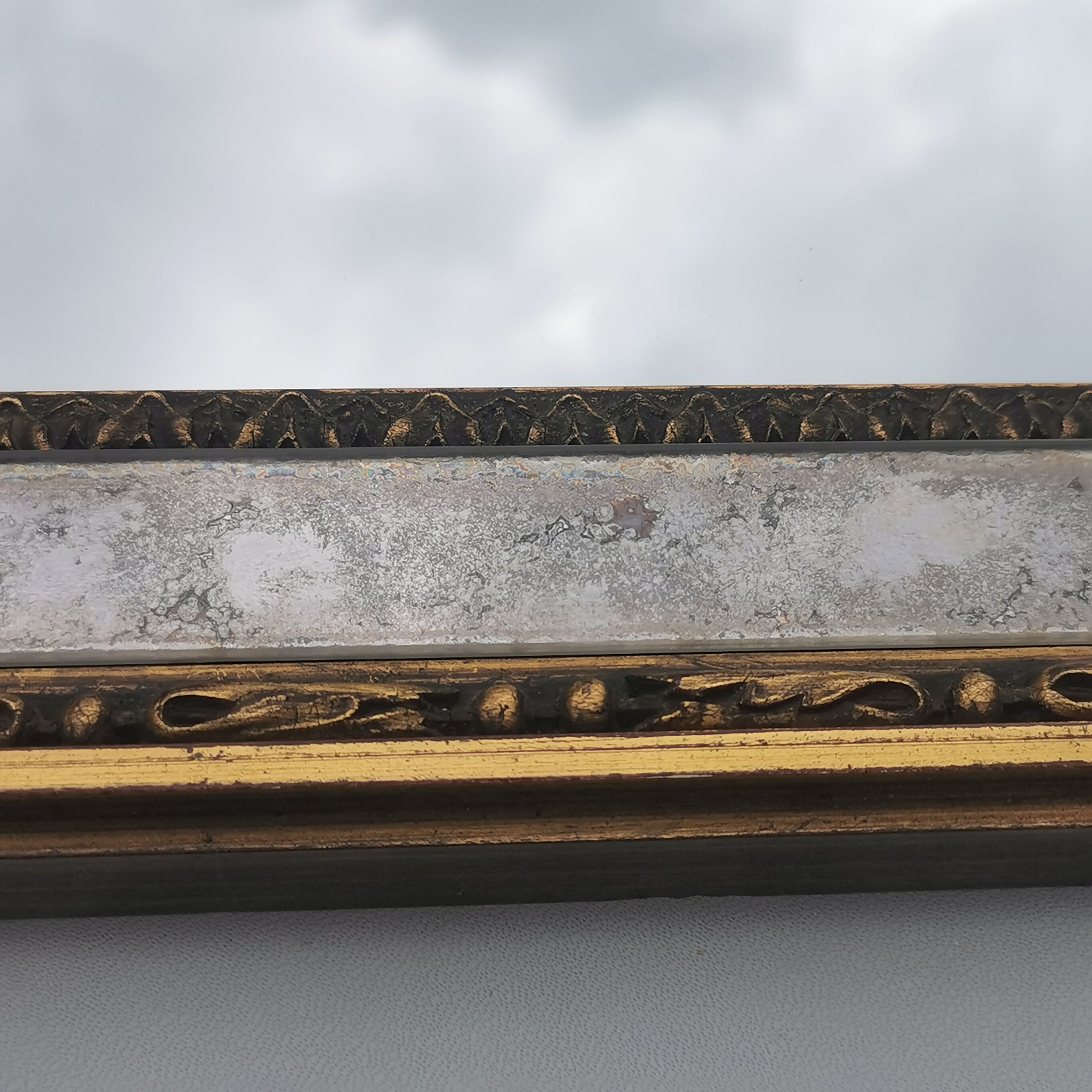 Gilded wood mirror