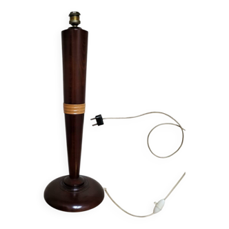 Vintage wooden desk lamp base
