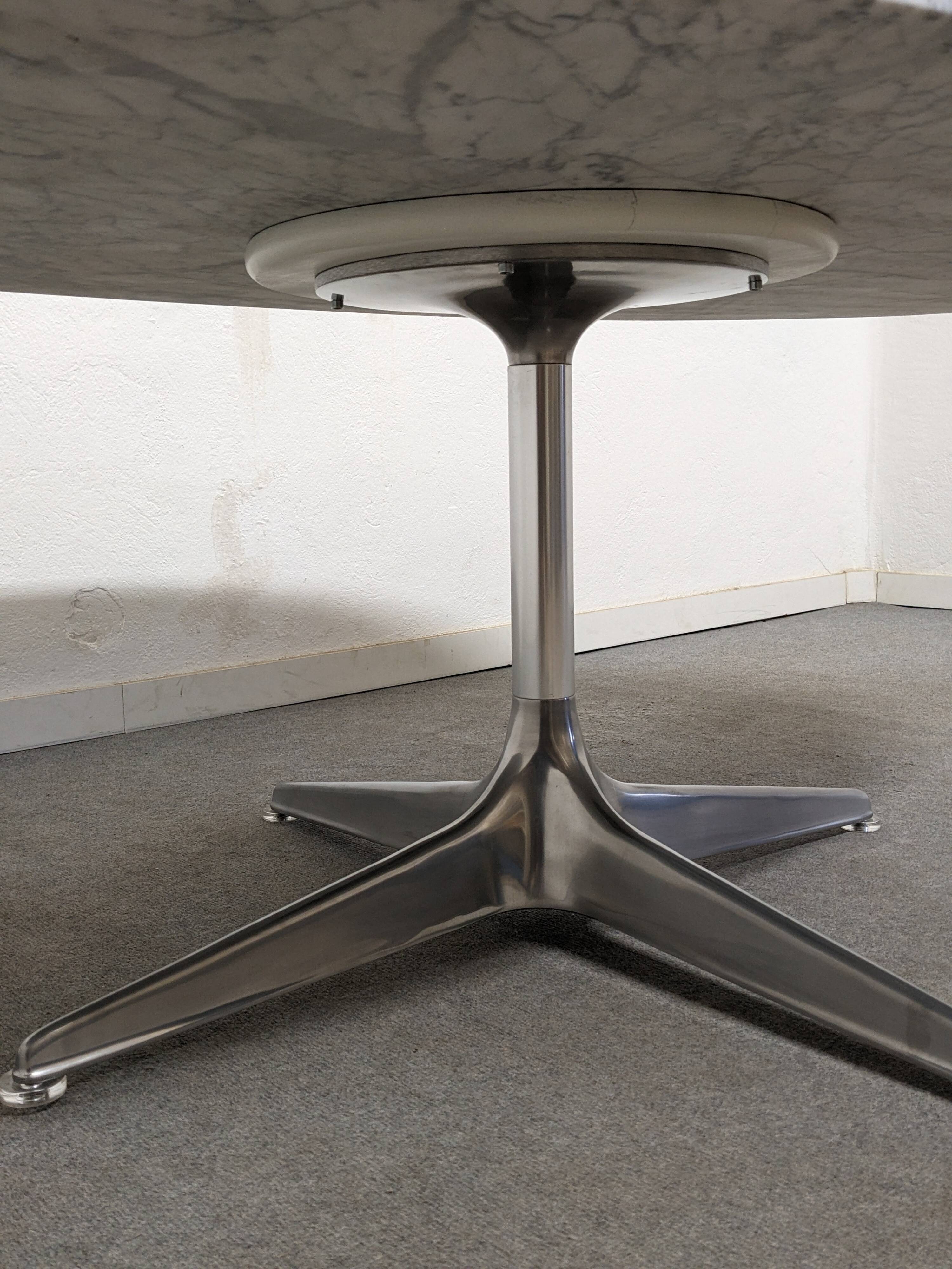 Oval marble coffee table by Horst Brüning, 1960s-1970s
